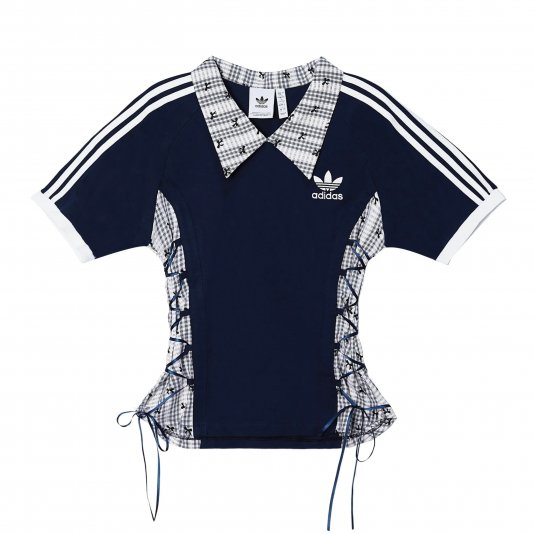 [ CUSTOM ] Adicolor Bow Lace Ribbon Dark Blue/White